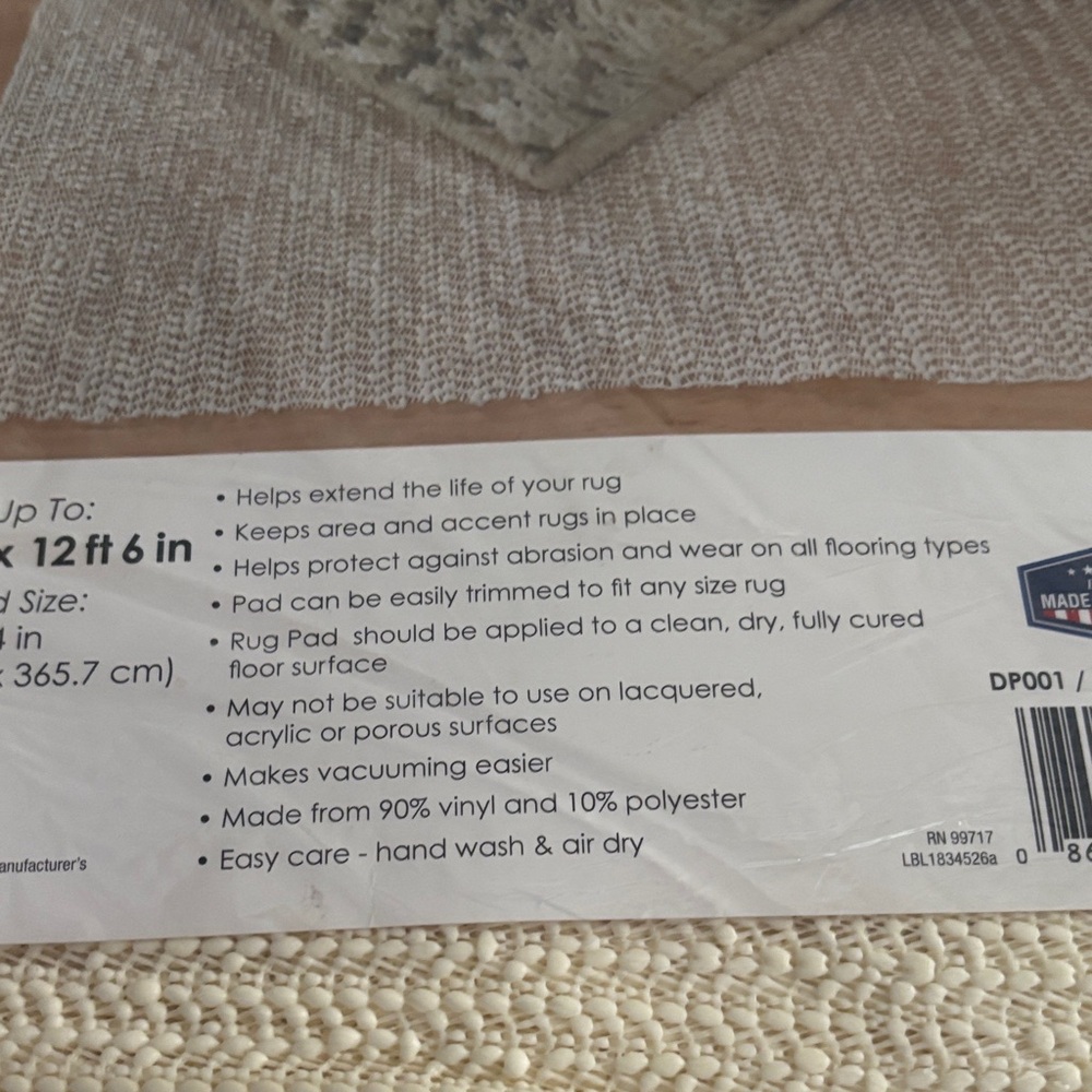 NWT Mohawk Rug Stop Rug Gripper Pad for Large Rugs - Picture 4 of 5